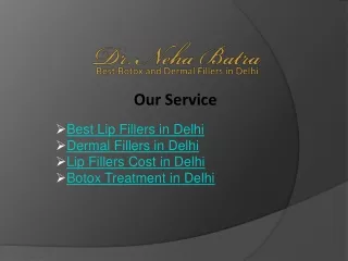 Best Lip Fillers in Delhi
