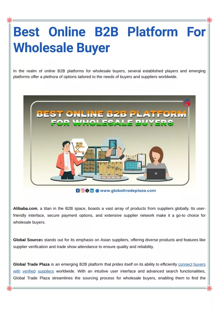 best online b2b platform for wholesale buyer