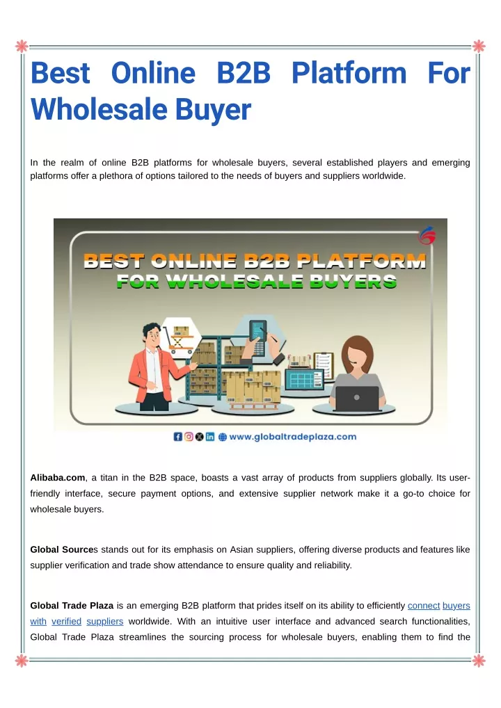 PPT - Best Online B2B Platform For Wholesale Buyer PowerPoint ...