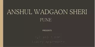 Anshul Wadgaon Sheri Pune Apartment Brochure