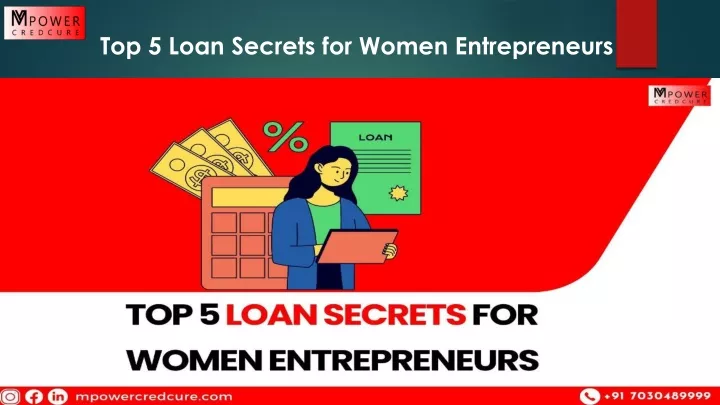 top 5 loan secrets for women entrepreneurs