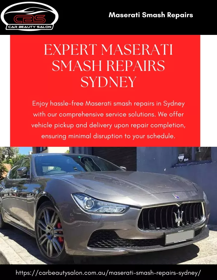 maserati smash repairs