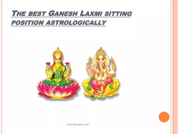 the best ganesh laxmi sitting position astrologically