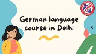 German language course in Delhi