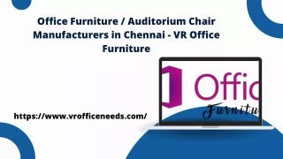 Auditorium Chair Manufacturers in Chennai - find the Best