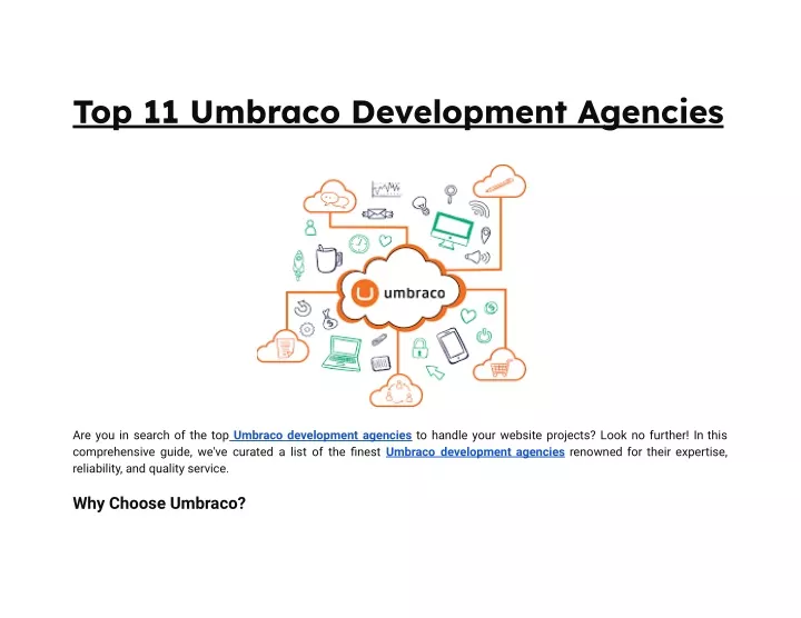 top 11 umbraco development agencies