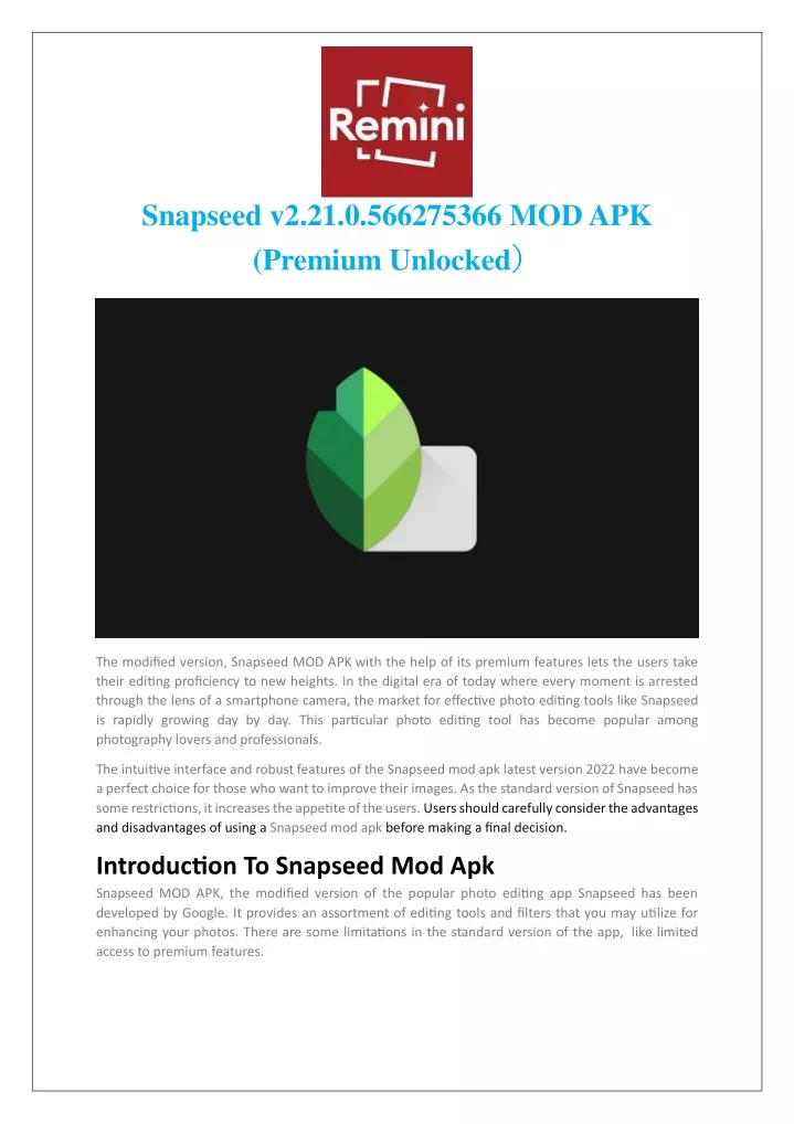 snapseed v2 21 0 566275366 mod apk premium