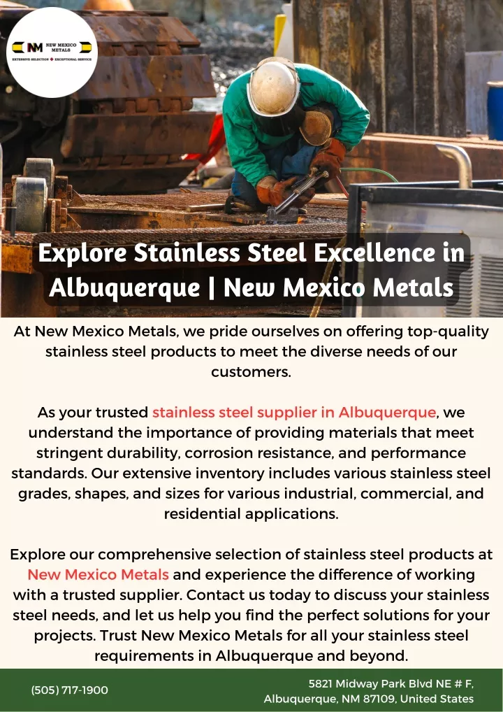 explore stainless steel excellence in albuquerque