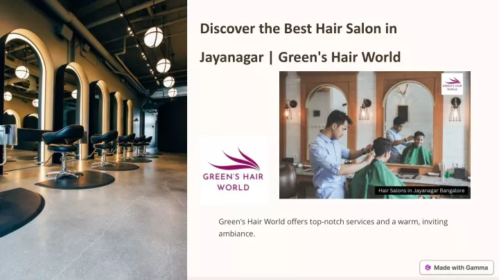 discover the best hair salon in jayanagar green