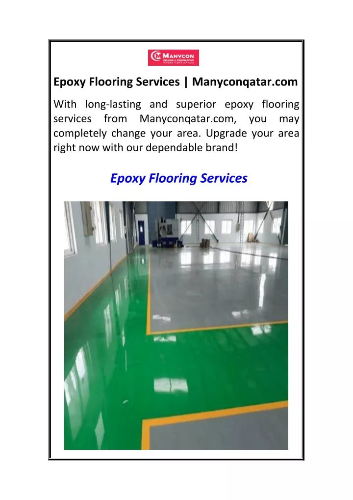 epoxy flooring services manyconqatar com