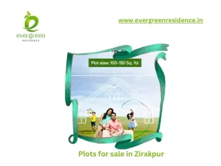 Plots for sale in Zirakpur