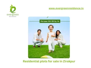 Residential plots for sale in Zirakpur