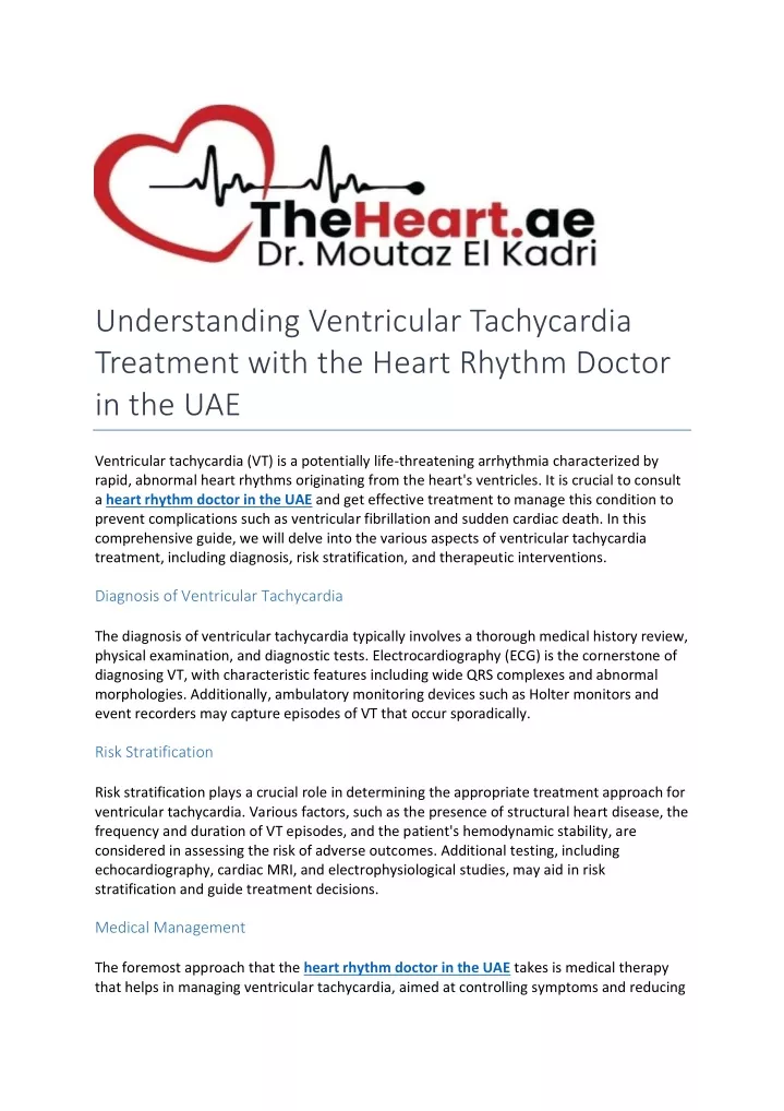 understanding ventricular tachycardia treatment