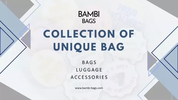 collection of unique bag