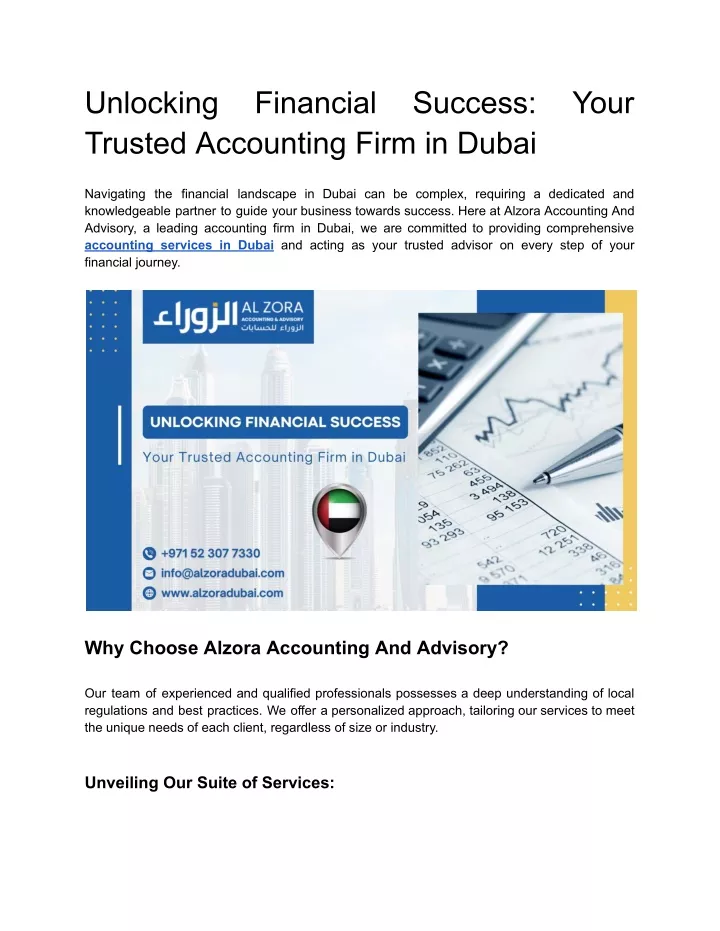 unlocking trusted accounting firm in dubai