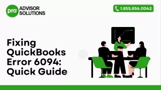 Quick Ways To Troubleshoot QuickBooks Error Code 6094