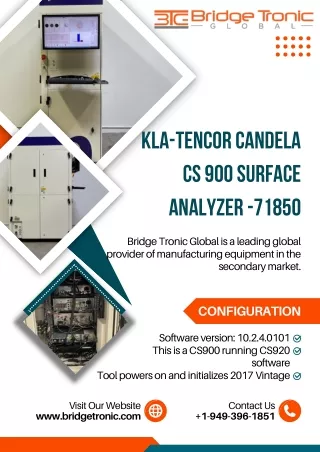 KLA-Tencor Candela CS 900 Surface Analyzer -71850