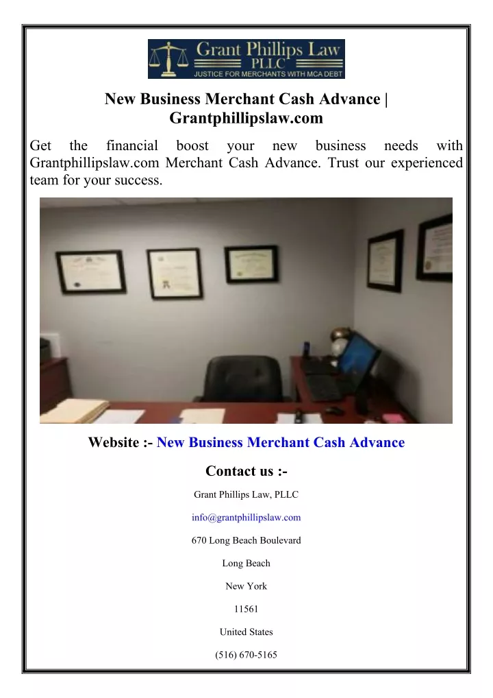 new business merchant cash advance