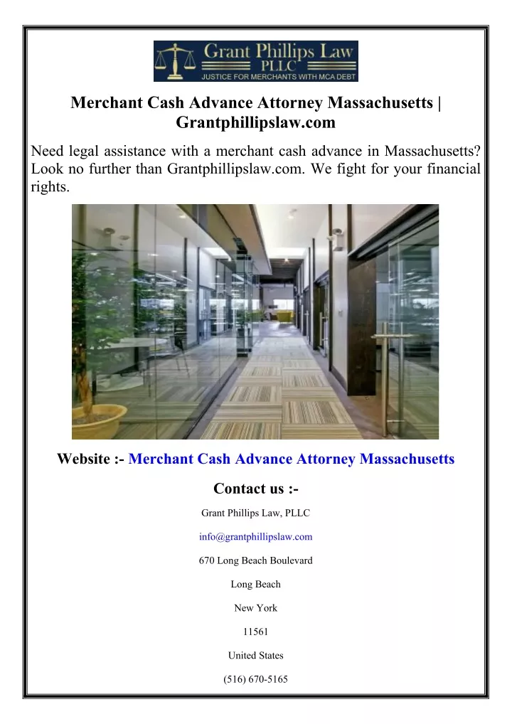 merchant cash advance attorney massachusetts