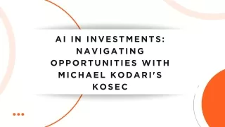 ai in investments navigating opportunities with