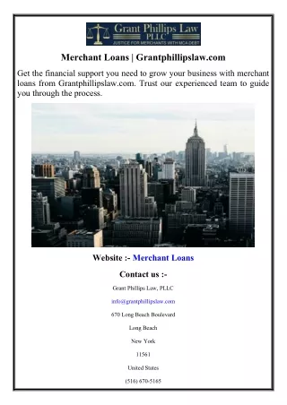 Merchant Loans  Grantphillipslaw.com