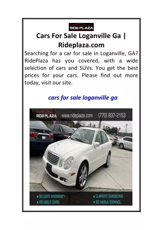 Cars For Sale Loganville Ga Rideplaza.com