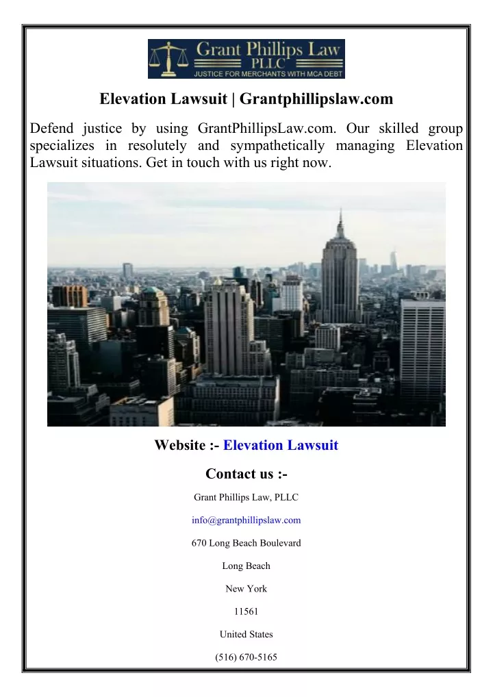 elevation lawsuit grantphillipslaw com