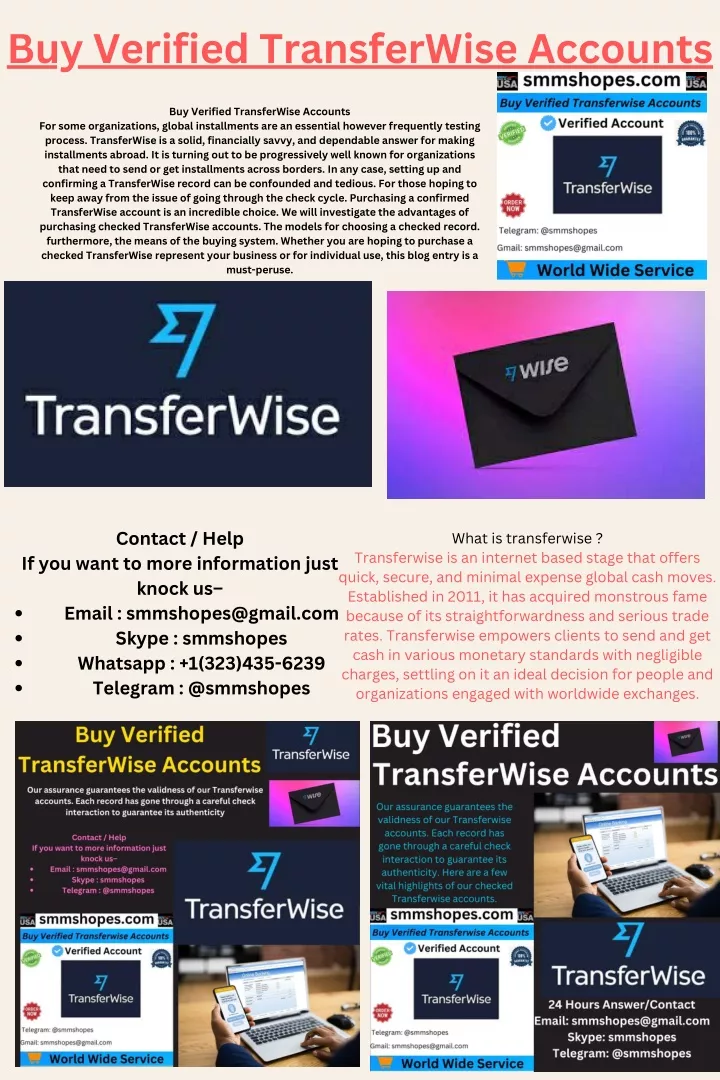 buy verified transferwise accounts