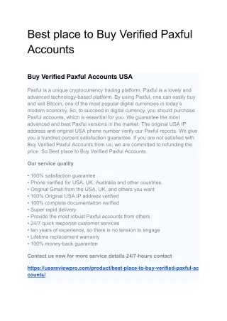 best place to buy verified paxful accounts