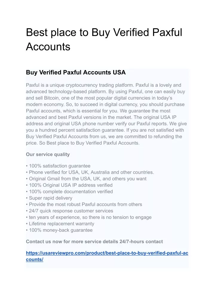 best place to buy verified paxful accounts