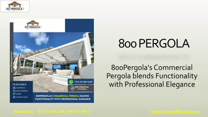 800 pergola