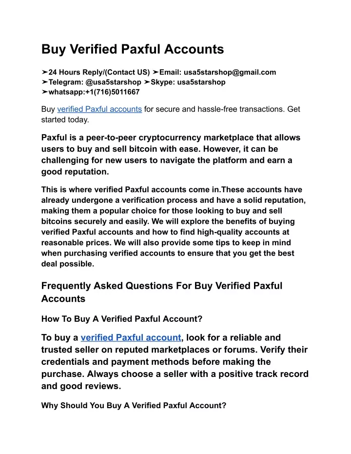 buy verified paxful accounts