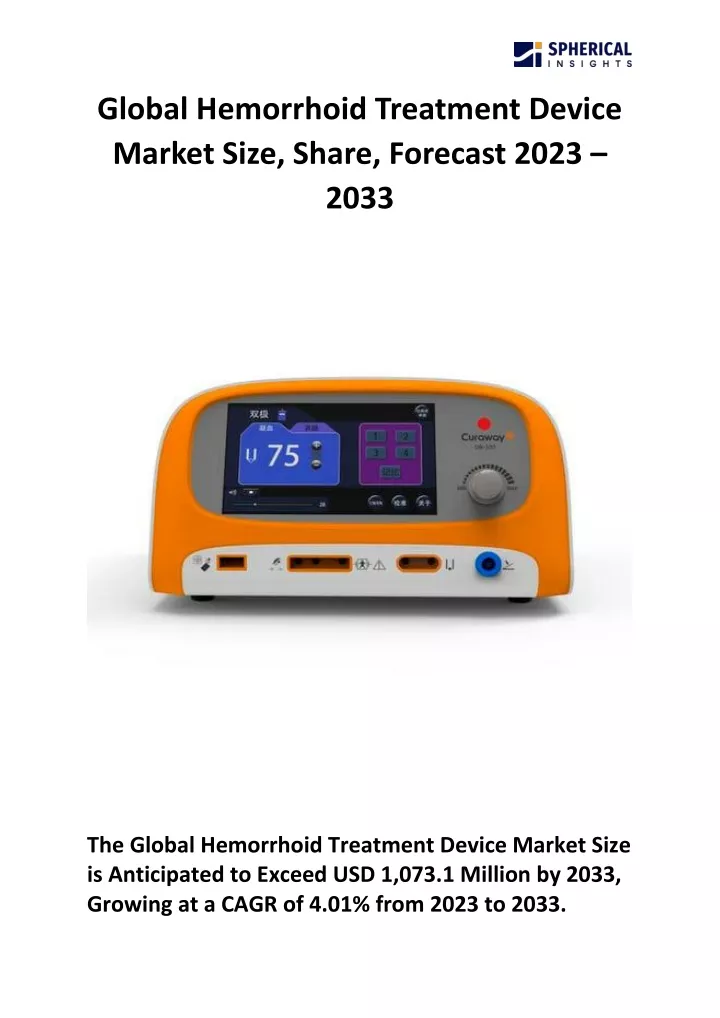 global hemorrhoid treatment device market size