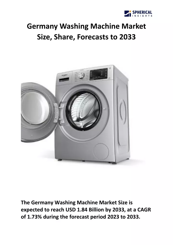 germany washing machine market size share