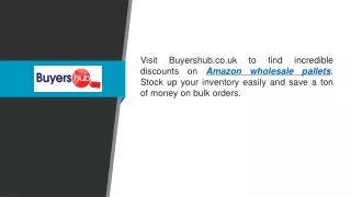 Amazon Wholesale Pallets Buyershub.co.uk