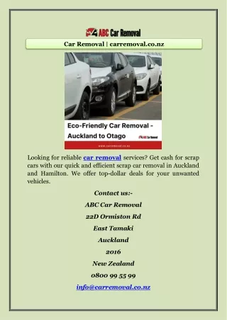 Car Removal | carremoval.co.nz