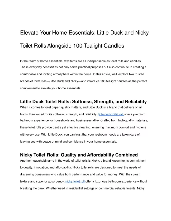 elevate your home essentials little duck