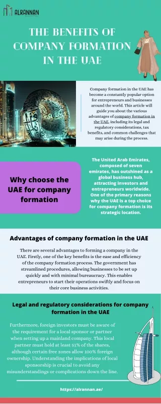 The Benefits Of Company Formation In The UAE