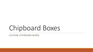 Chipboard Boxes