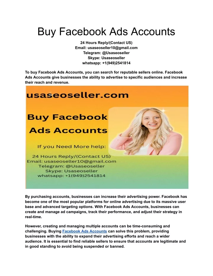 buy facebook ads accounts