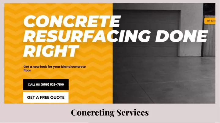 concreting services