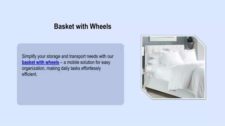 basket with wheels