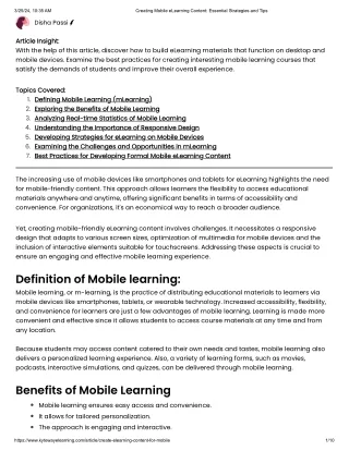 How to Create eLearning Content for Mobile