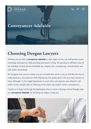 Conveyancer Adelaide