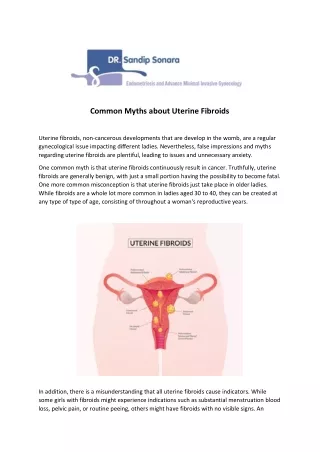Common Myths about Uterine Fibroids