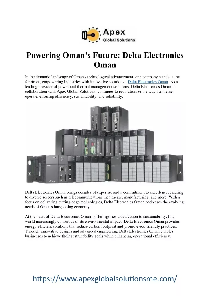powering oman s future delta electronics oman