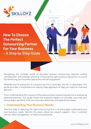 How To Choose The Perfect Outsourcing Partner For Your Business – A Step by Step Guide