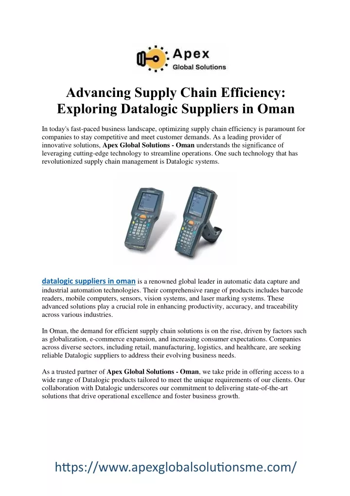 advancing supply chain efficiency exploring