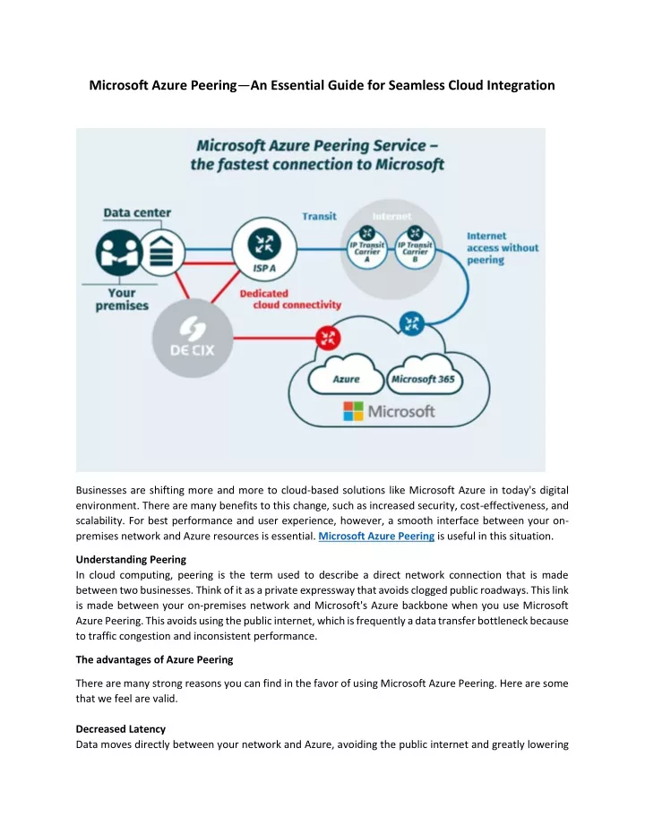 microsoft azure peering an essential guide