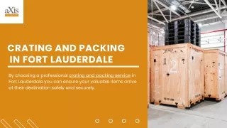 Crating and Packing in Fort Lauderdale